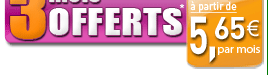 à partir de 5,65 € par mois